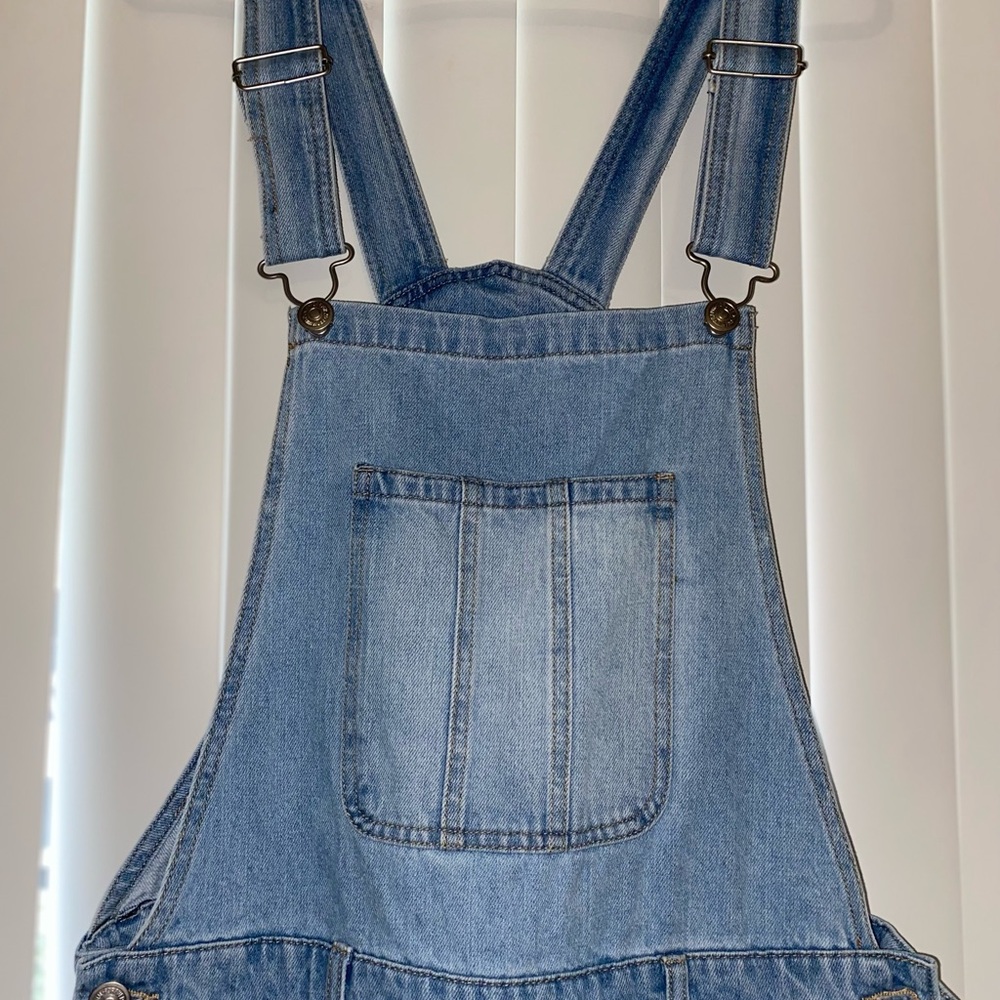 Denim Overalls with Front Pocket